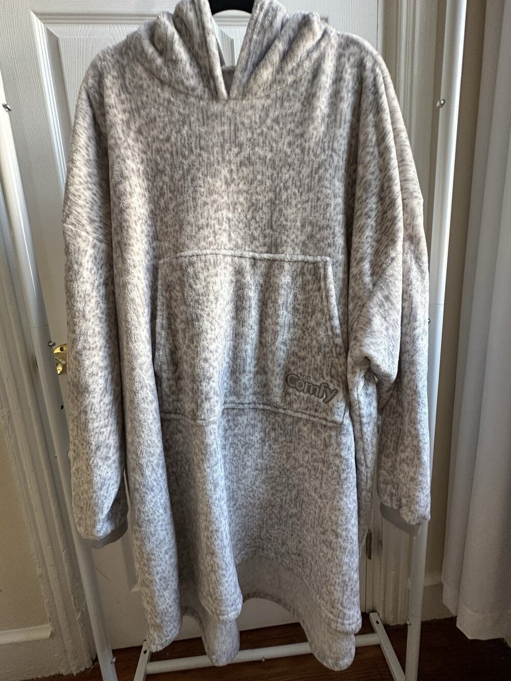 The Comfy Original Oversized Hooded Wearable Blanket Hoodie Gray One Size